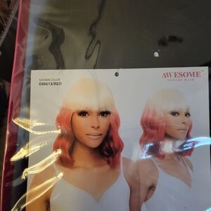 Vibrant Red Wavy Hair WIG